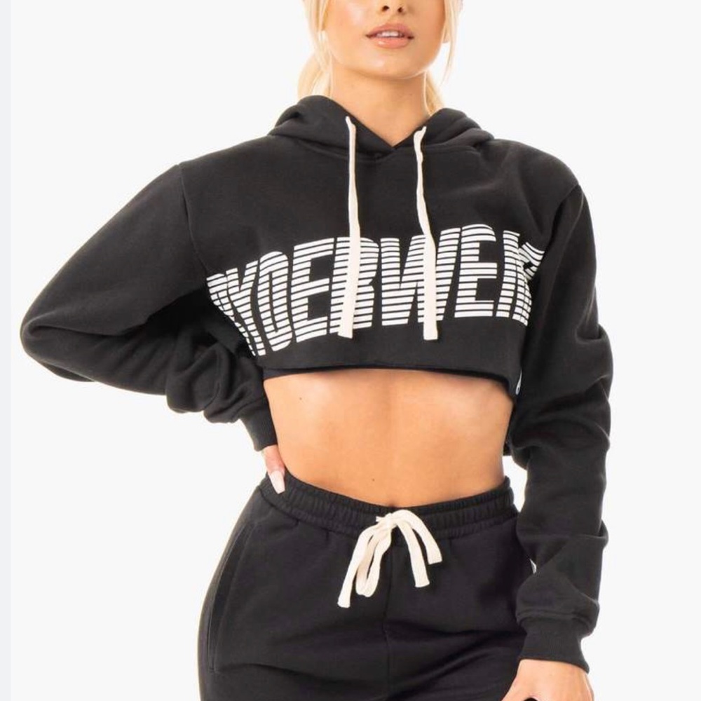 Ryderwear Cropped Emerald Green Block Hoodie 💪🏻